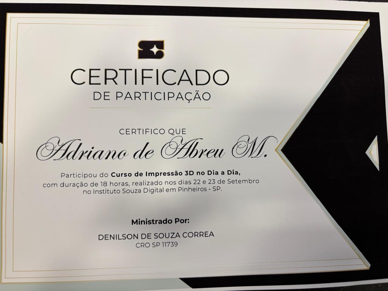 Curso de impressão 3D